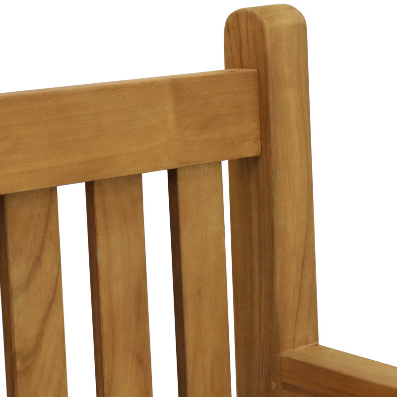 Banc de jardin en teck Heilman, 36.75” H x 59.25” W x 24” D