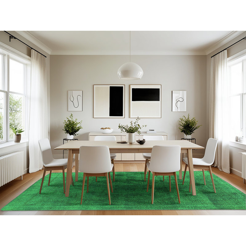 Estis Washable Oriental Indoor Rug, Rectangle 7' x 10'