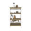 Armoire à linge à 4 tablettes avec 1 porte, moderne, bois d'ingénierie, l 17,3 po x P 17,22 po, H 29,7 po, vue d'ensemble du processus d'assemblage facile