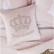 Juicy Couture Alexus Ultraplush White Faux Fur 20 in. x 20 in. Throw Pillow