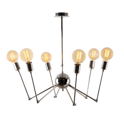 Luminaire suspendu unique à 6 lumières Kiah