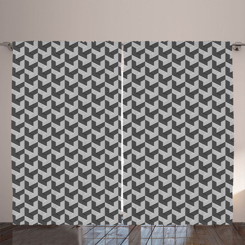 Semi Sheer Curtain Pair