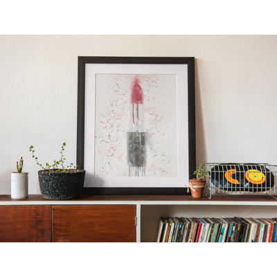Red Lipstick - Single Picture Frame Print