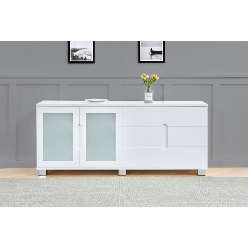 Bryngeir 32'' Sideboard, High Gloss White