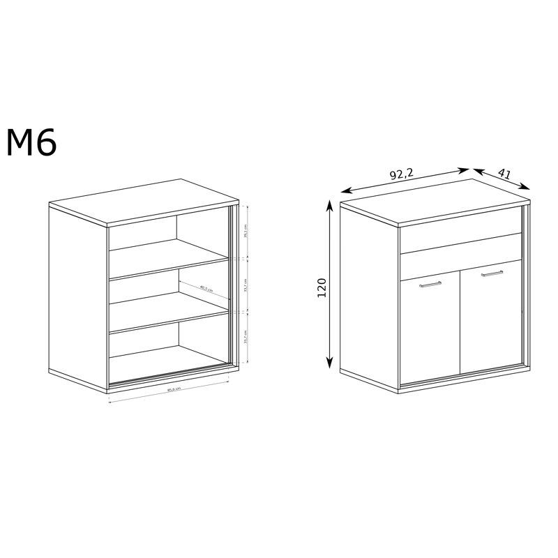 Tekia Laminate Rectangle Accent Cabinet