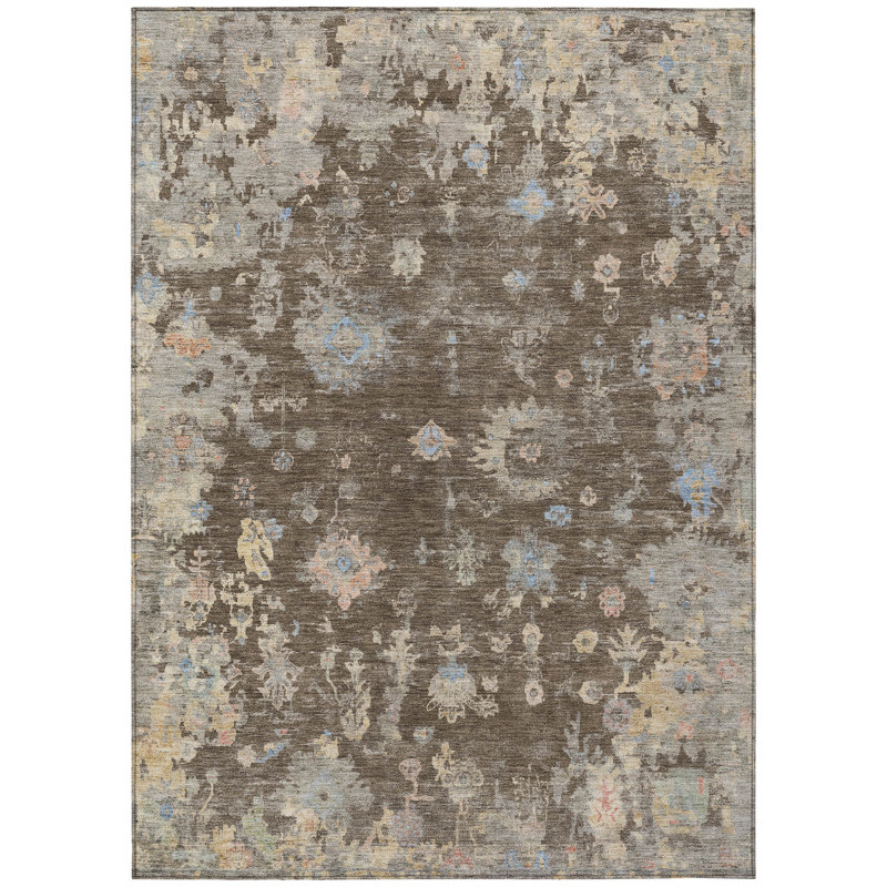 Machine Washable Indoor/Outdoor Chantille ACN2302 Global Rug, Rectangle 10' x 14'