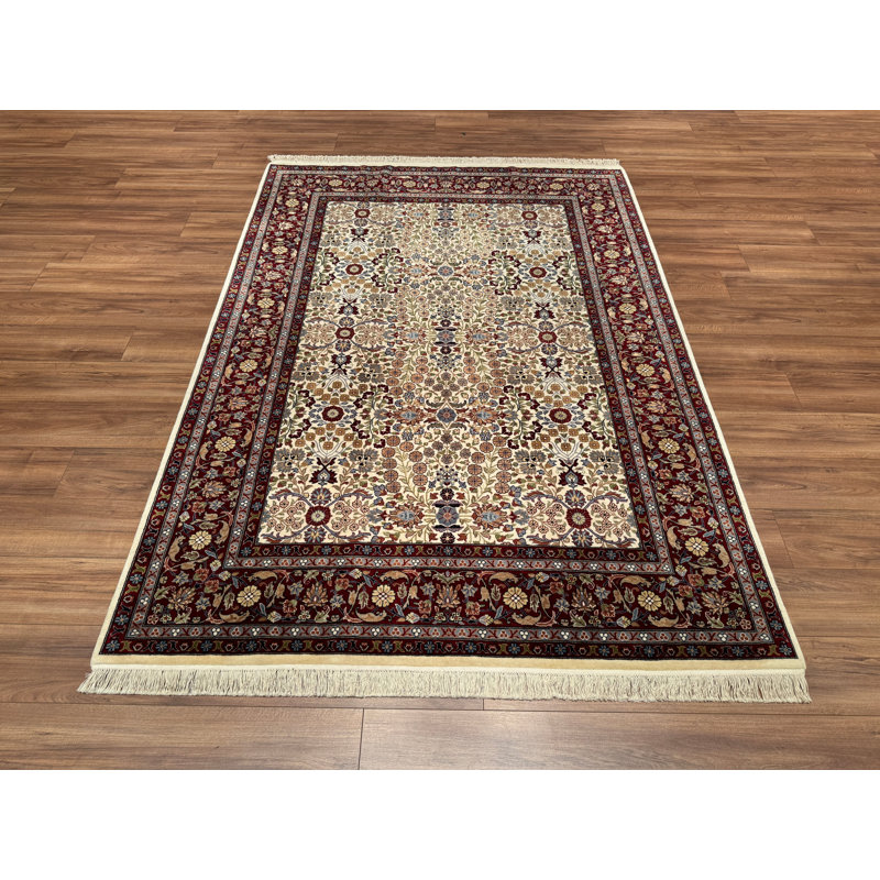 Tapis rouge en laine noué à la main Original Original