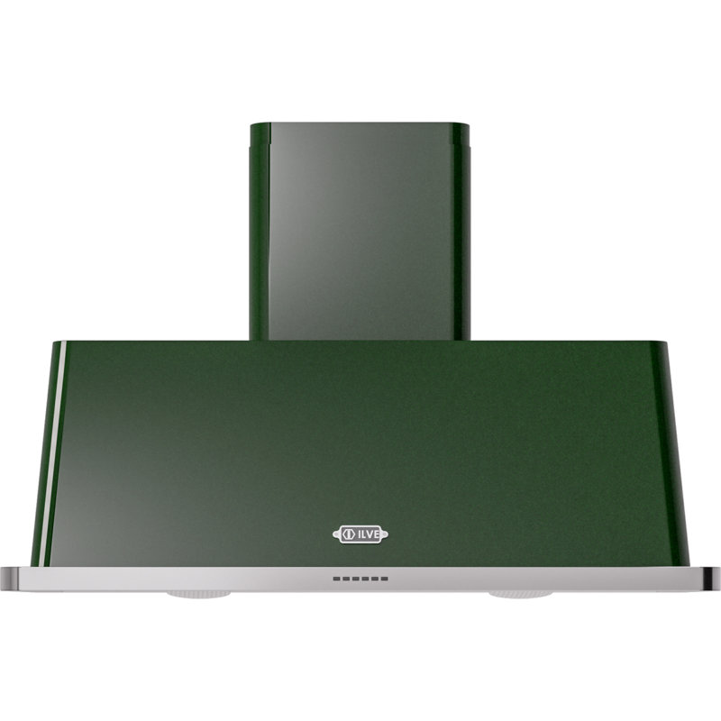 ILVE Majestic II Series 48 inch Wall Mount Range Hood with 600 CFM, Emerald Green