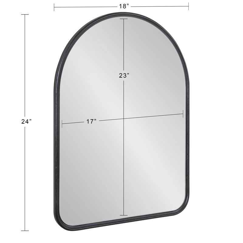 Jodyne Accent Mirror, 24" x 18", Black