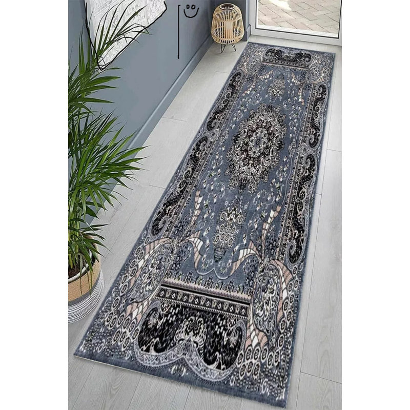 Runner Floral Area Rug, Runner 80 x 300 cm