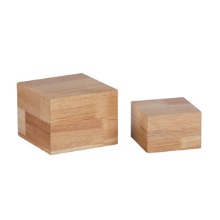 Ensemble de 2 élévateurs / contenants en bois (Ensemble de 2)