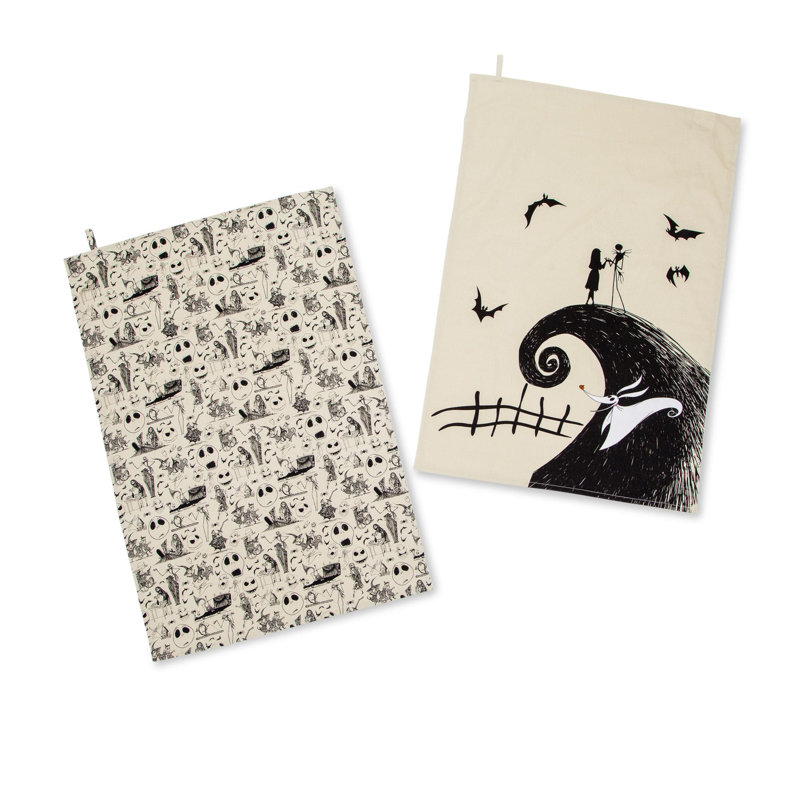 Ensemble de serviettes de cuisine Disney The Nightmare Avant Noël Disney