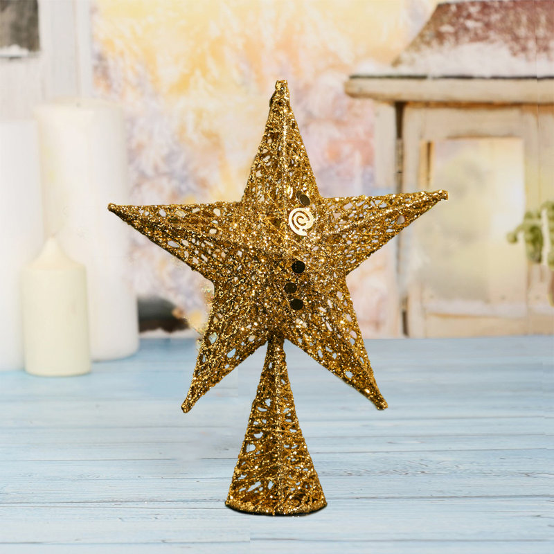 Metal Other Tree Topper, 30cm H x 20cm W x 20cm D, Gold