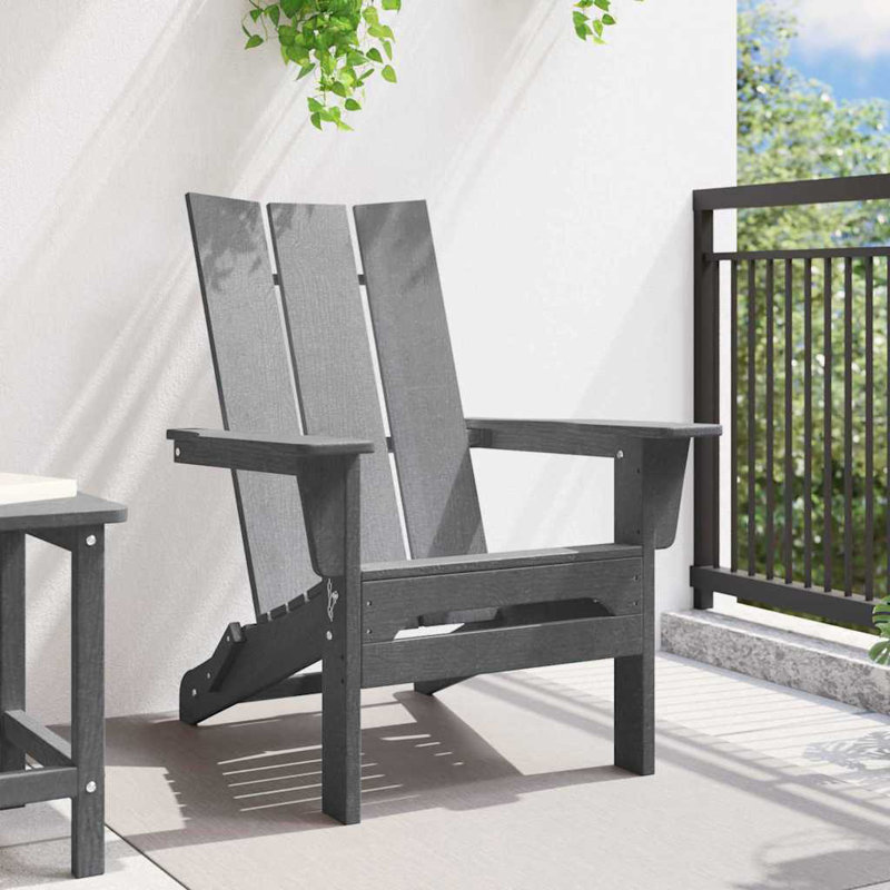 Outdoor Adirondack Chair, Light Grey