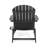 Outsunny Wooden Adirondack Chair, Outdoor Patio Lawn Chair With Cup Holder, Weather Resistant Lawn Furniture, Classic Lounge For Deck, Garden, Backyard, Fire Pit-610014360