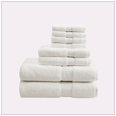 Ensemble de 8 valises pour chambre d'amis 100% coton