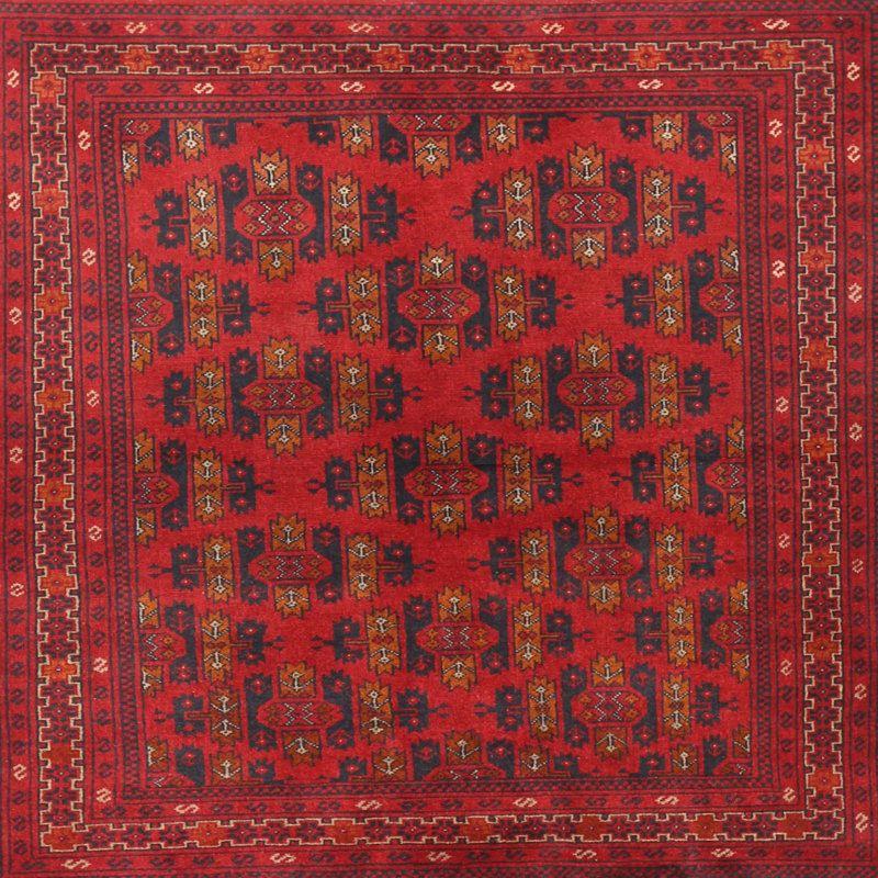 Tapis rouge à motif sud-ouest, Carré 7 pi