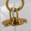 1 - Light Small Hanging Shade Burnished Brass