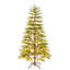 Arbre de Noël artificiel complet 6 pi avec lumières DEL et base en métal, arbre complet 612 pointes, décoration de Noël