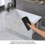 Baignoire de 51 po à surface solide matte, baignoire autoportante en pierre de résine à surface solide, baignoire de trempage à surface solide blanc mat, baignoire autoportante avec trop-plein et bonde escamotable, blanc mat