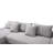 Albert Boneless Compression L-Shaped Corduroy Sectional Sofa with Steel Frame-286034683