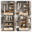 5 housses de tablettes en fil métallique, housses de grille en PVC expansé pour placard amovible (pas en bois), tablettes de garde-manger pour la décoration des étagères de la salle de bain (Prime Big Deal Days)-257176751