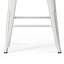 Rayne - Tabouret de comptoir en métal 24 po - Blanc vieilli-423256578