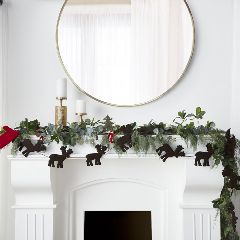 Handmade Reindeer Christmas Garland