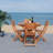 Updegraff Square Eucalyptus Folding Outdoor Dining Table , 35.43'' in. W 35.43'' in. D