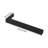 Left Side Black L-Shaped Mounting Bracket
