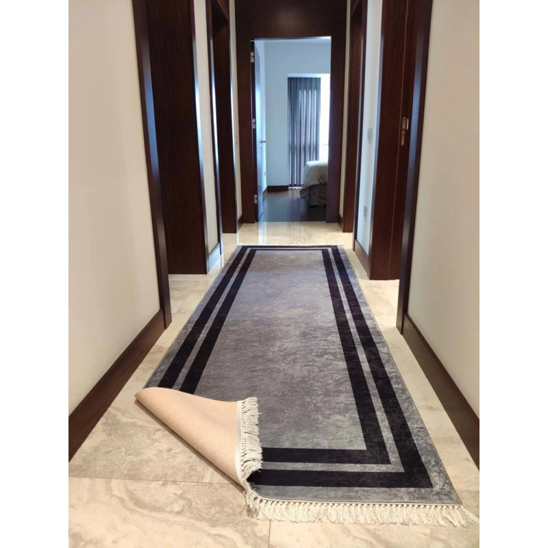 Masanao Performance Washable Striped Indoor / Outdoor Rug, Square 2'7"