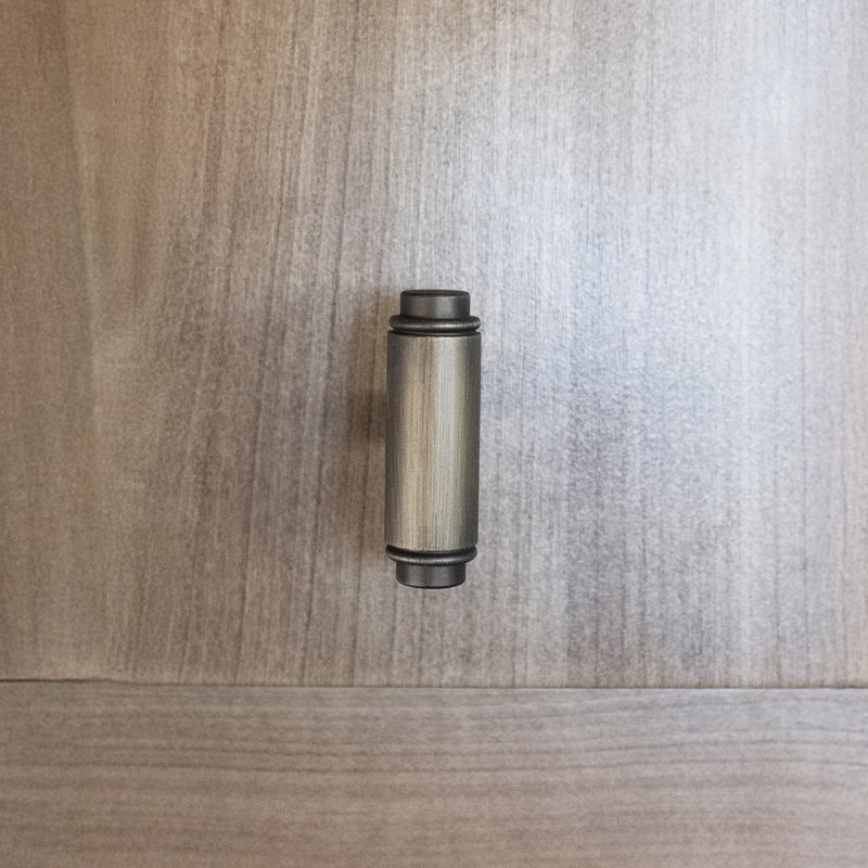 Cylinder 1 5/8" Length Bar Knob, Antique English, 1.81" H x 0.59" W x 1.44" D