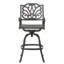 Tabouret pivotant en fonte d'aluminium