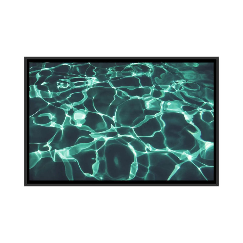 «Pool Two», impression sur toile, Toile avec cadre noir, Pas de tapis, H 18 po x l 26 po x P 1,5 po