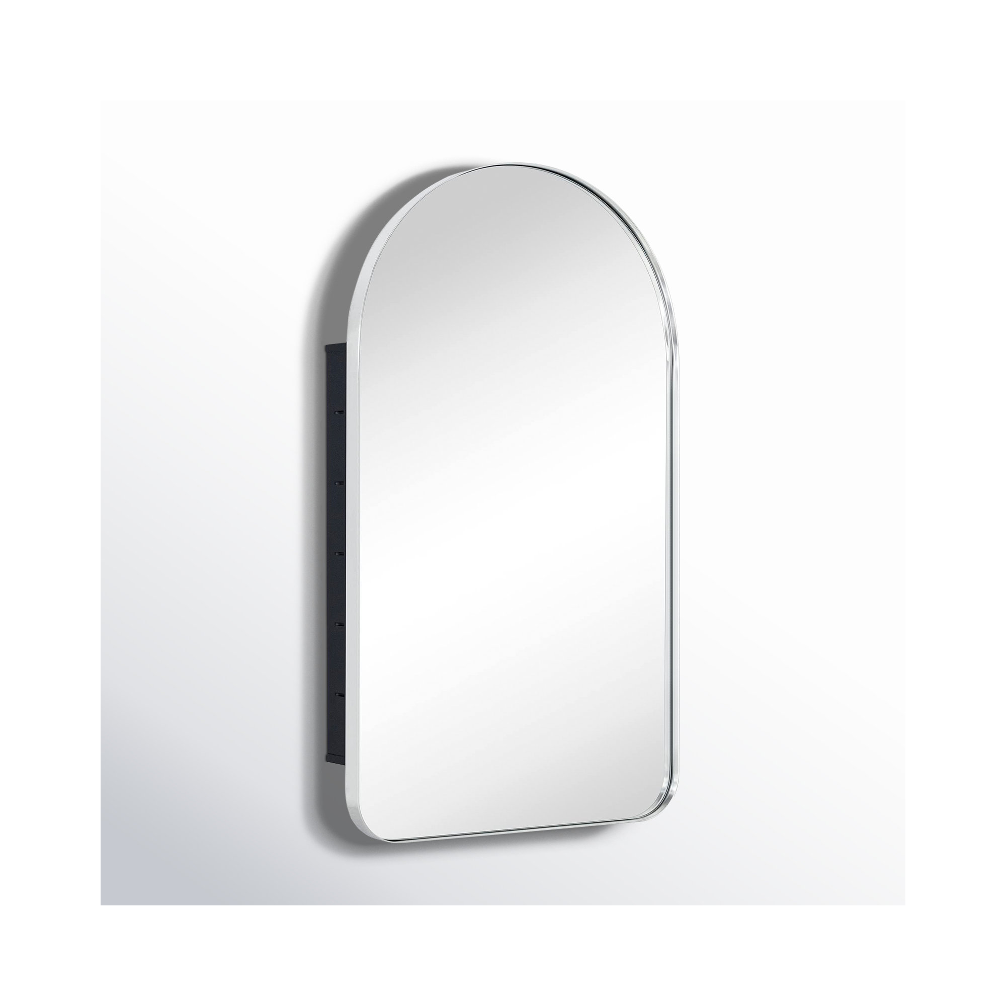 Recessed Medicine Cabinet, 28.3" H x 16" W x 4.96" D, Chrome