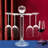 Wine Bottle & Glass Rack in Clear