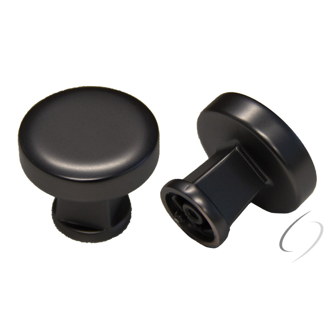 1" Diameter Cylindrical Knob Crown Cabinet Hardware 