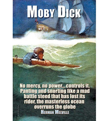 « moby dick » par herman melville-impression de publicités