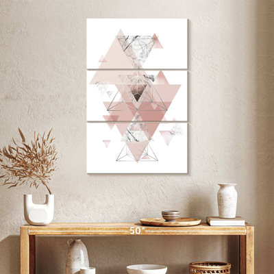 Avery Blush Pink Marbled Geometric