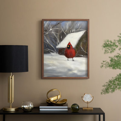 «Christmas Holiday Art CDLxxiv», reproduction d'art encadrée - bois massif
