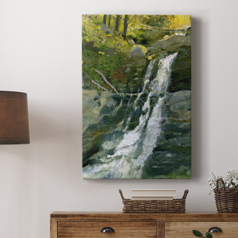 Kent Falls -Custom Wrapped Gallery Cavas, 27" H x 18" W
