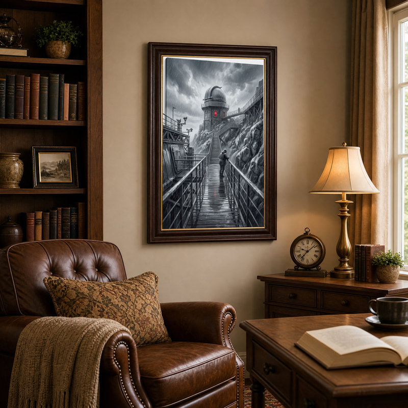 «Dark Stormy», art mural sur toile, H 24 po x l 16 po