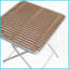 Polypropylène pliable Table basse en métal pour une utilisation intérieure / extérieure, durabilité et intempéries Facile à nettoyer