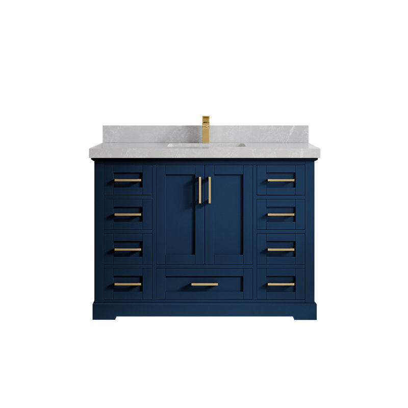 Ensemble de meuble-lavabo simple 48 po Esin, Gris clair perle