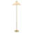65.4" 2-Light Rattan Floor Lamp with Cone-Shaped Shade and Pull Chains