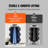 Triple Bag Air Jack 3 Ton/6600 lbs Pneumatic Jack