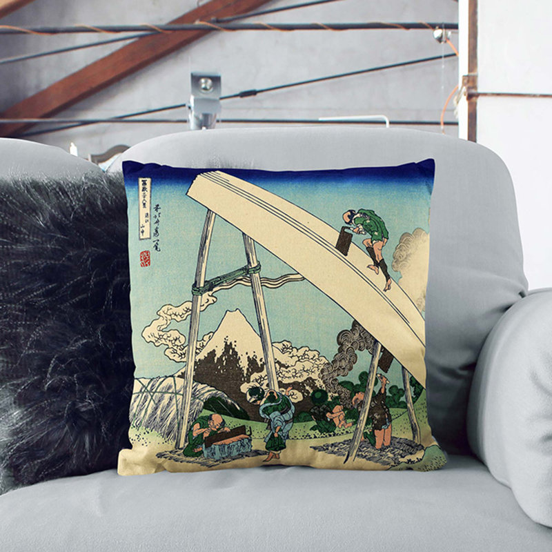 Square Throw Cushion, 40cm H x 40cm W x 15cm D