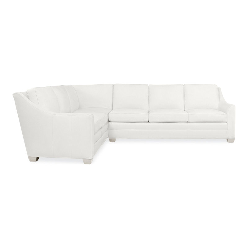 American Bungalow 2-Piece Nicholas Sectional, Casa Blanca, Tommy Snow, No
