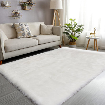 Jeremial Faux Sheepskin Indoor Rug