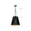 Luminaire suspendu simple 1 lumière Tindra-66310728-66310727